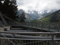 Widok na masyw Mont Blanc z tarasu widokowego w Pré-Saint-Didier