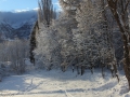 Śnieg w Alpach w Dolinie Aosty