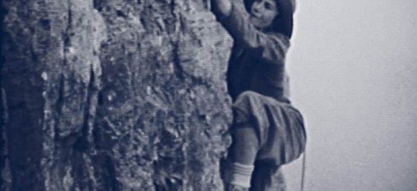 Alpinistka Nini Pietrasanta podczas jednej z wypraw na alpejski szczyt. 