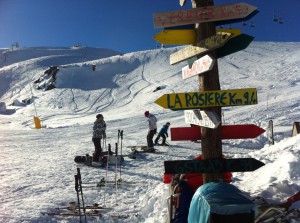 Ośrodek narciaraki La Thuile - La Rosière na granicy włosko - francuskiej