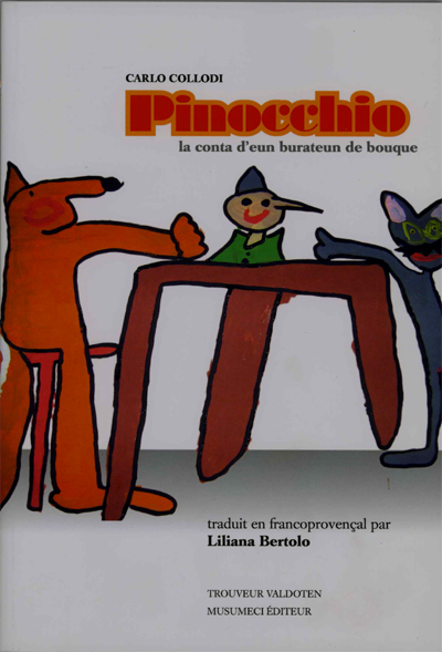Przygody Pinokia przełożone na franko - prowansalski.