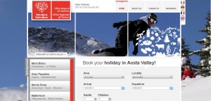 Rezerwacja on - ine hotelu w Dolinie Aosty poprzez stronę Regionalnego Ministerstwa Turystyki http://www.lovevda.it/turismo/dormire_e_mangiare/booking/default_e.asp