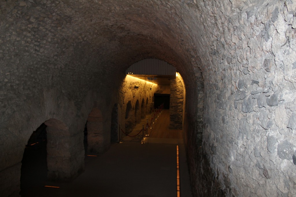 Wnętrze cryptoporticus w Aoście. 