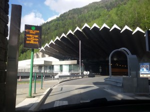 Tunel Mont Blanc po włoskiej stronie.
