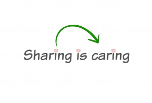 sharing is caring logo