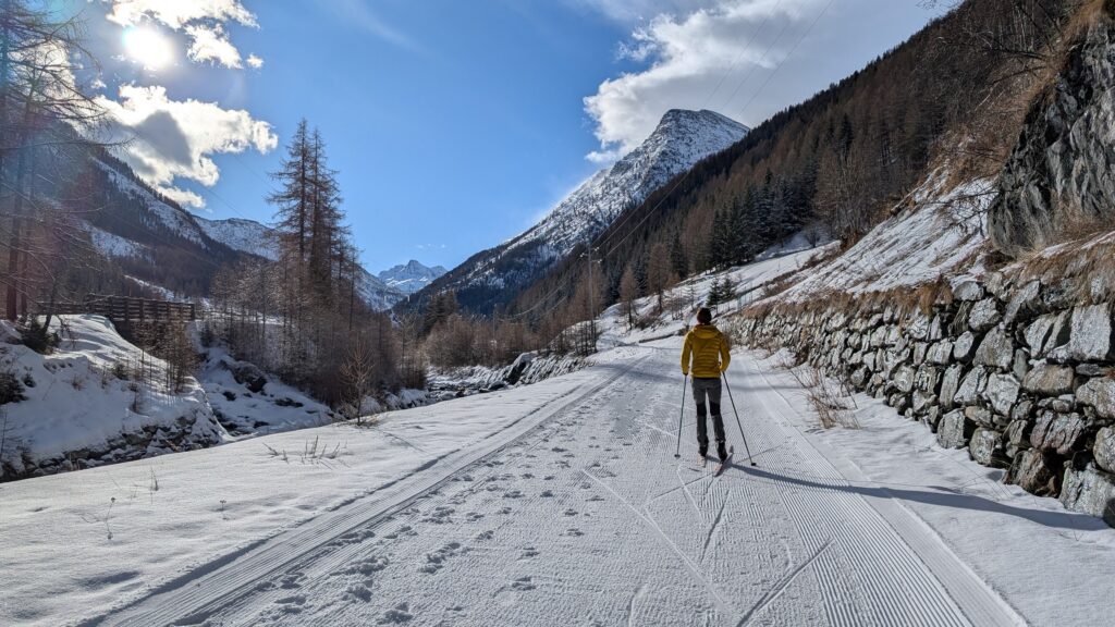 Narty biegowe we Włoszech, w miejscowości Valsavarenche